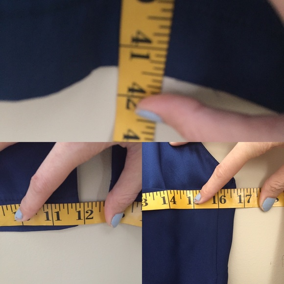 Tucker NYC sleeveless blue drape jumpsuit M - Picture 15 of 16